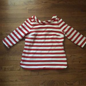 Boden Sarah ponte tip in red and ivory